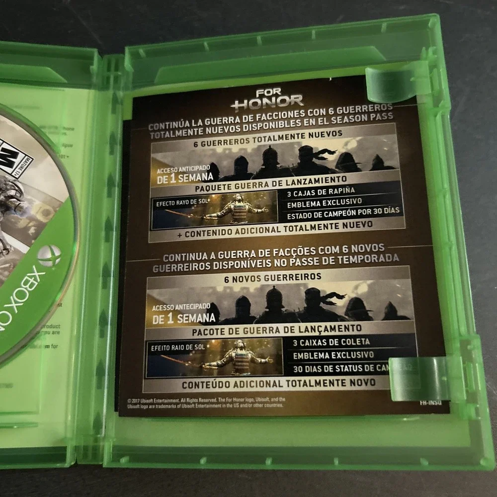 For Honor (Microsoft Xbox One, 2017) - Complete - CIB‎ - Tested, Working